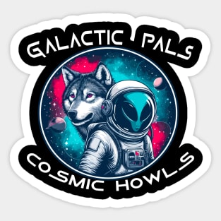 Wolf Space Sticker